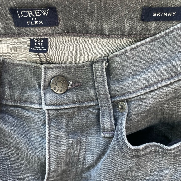 Jcrew Men’s Skinny Fit Jean in Signature Flex | Denim | Grey | Size: 30/32 - Picture 3 of 3